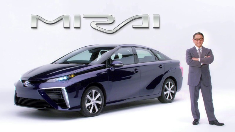 Тойота Мираи - первый автомобиль с водородным двигателем 