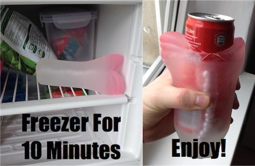 Насадка для пениса, оставленная на 10 минут в морозилке, потом отлично охладит вам напитки