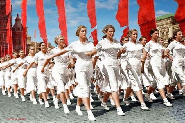 Парад физкультурников на Красной площади, 1937 год