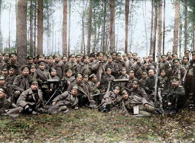 Российские солдаты, 1916 год