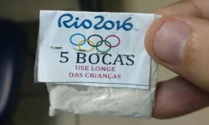 Бразильские наркоторговцы использовали логотип Олимпиады-2016 для продажи кокаина.
