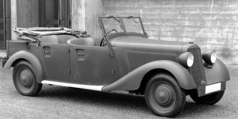 Немецкие и советские легковые автомобили во время войны