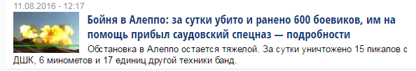 Ситуация в Алеппо полностью под контролем российских военных 