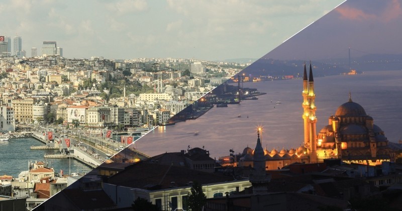 Стамбул - золотой город днем и ночью