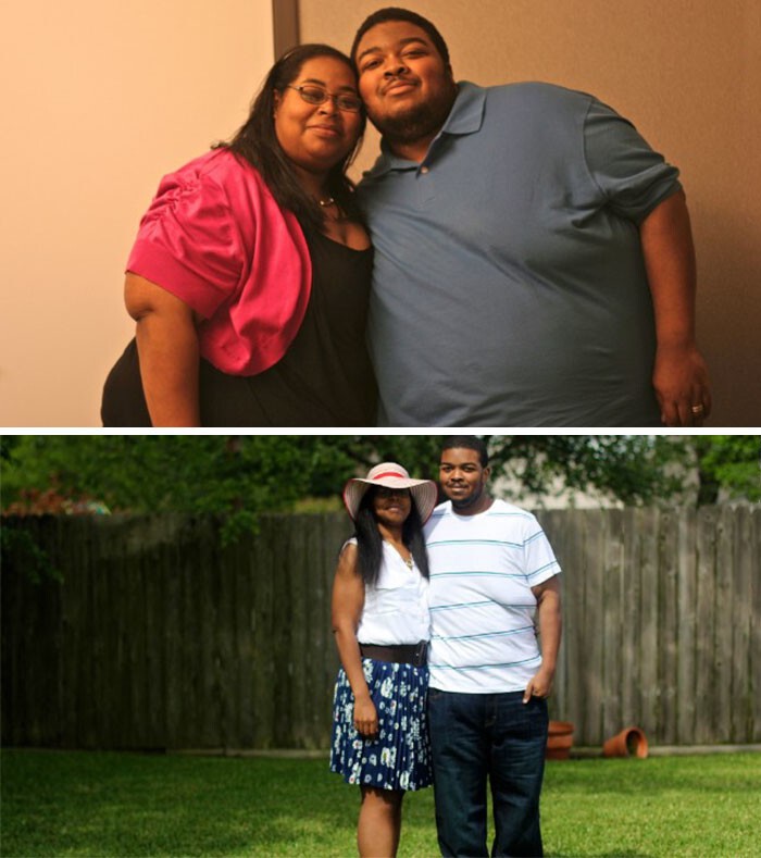 А эта пара за два года рассталась с 226 кило!
