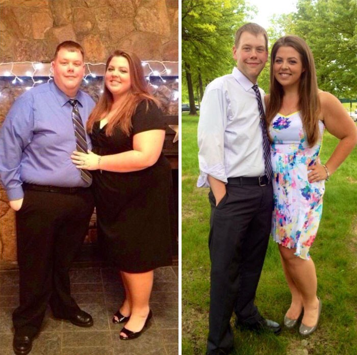 Три года назад они решили заняться своим здоровьем,и за это время смогли похудеть на 147 кило 