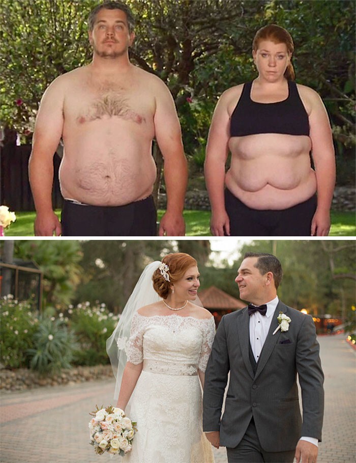Они потеряли 87 килограммов на двоих к свадьбе!