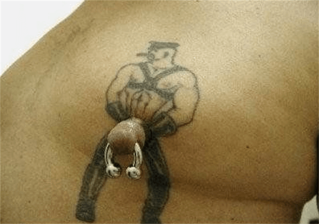 Самые творческие и нелепые татуировки, сделанные на сосках