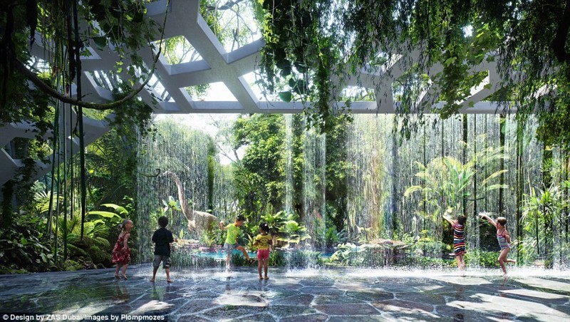 В Дубае планируется открытие первого в мире отеля с собственным тропическим лесом