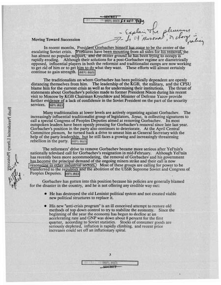 Август 91-го был заранее просчитан из США: секретные документы ЦРУ о Горбачеве