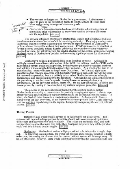 Август 91-го был заранее просчитан из США: секретные документы ЦРУ о Горбачеве