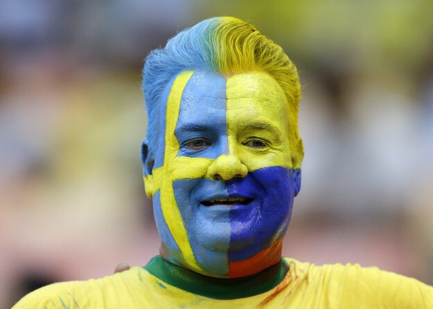 Швеция против Колумбии - в одном мейкапе!