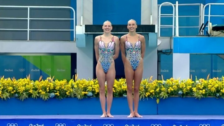 Наталья Ищенко и Светлана Ромашина. Синхронное плавание, дуэт. Золото