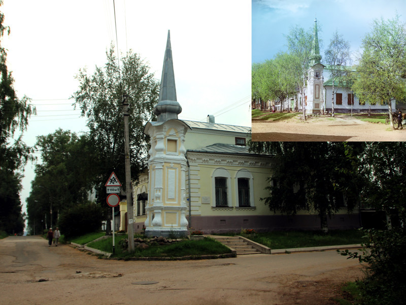 Старинная часовня на улице г. Осташкова (Вальский столп)