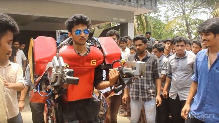 Индийский студент собрал экзоскелет Железного человека 