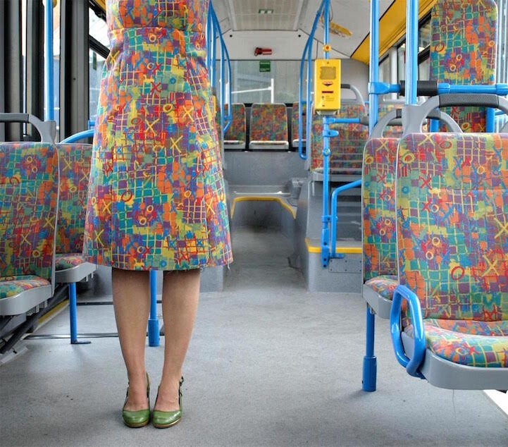 Когда дизайнер решила сшить одежду из обшивки автобусных сидений