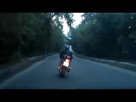 Гонки за мотоциклистом брянские автоинспекторы сняли на видео 