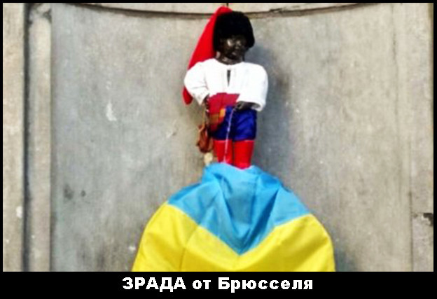 ЕС осквернили украинский флаг