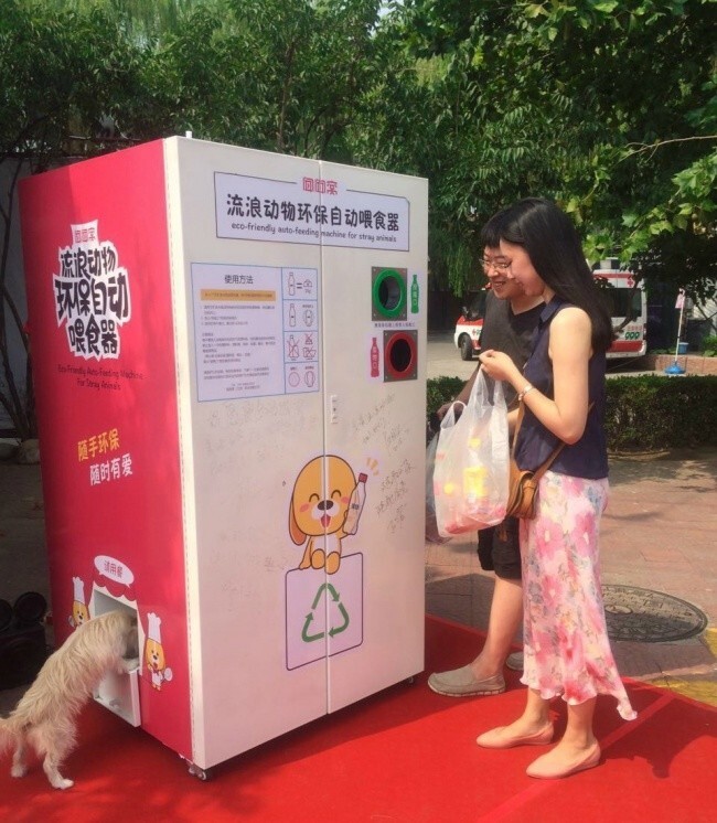 Автомат для раздачи корма бездомным животным