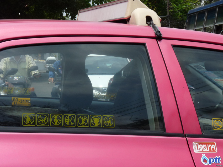 Запреты в Тайском такси,Бангкок