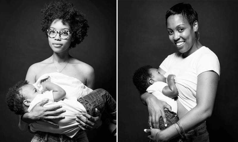 9 афроамериканок снялись в фотосессии в поддержку грудного вскармливания