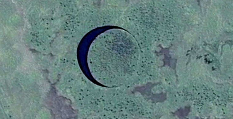 Таинственное круглое озеро в Аргентине решили проверить на наличие базы инопланетян
