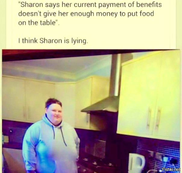 Шерон утверждает, что её пособия по безработице не хватает даже на то, чтобы ...