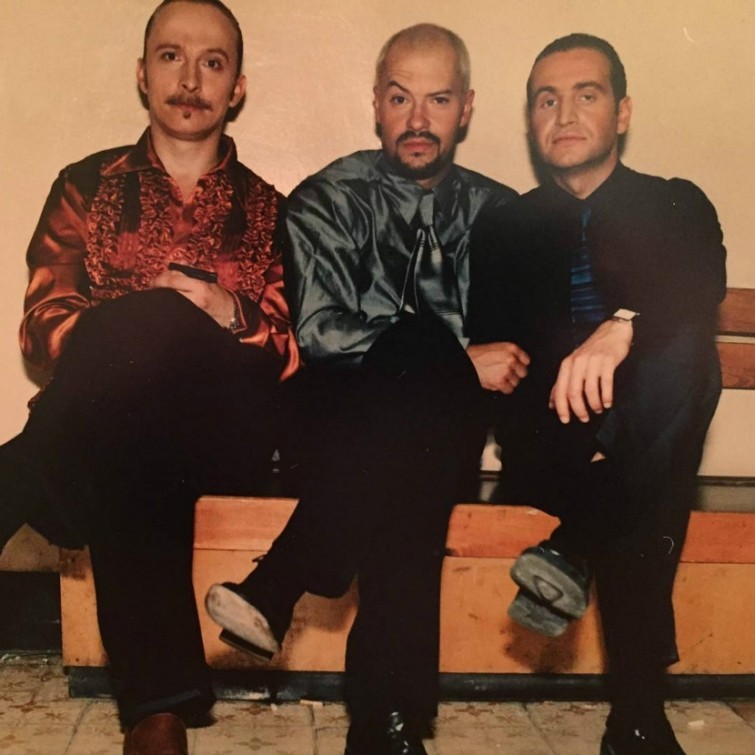 Иван Охлобыстин, Федор Бондарчук и Леонид Агутин, 1990-е  