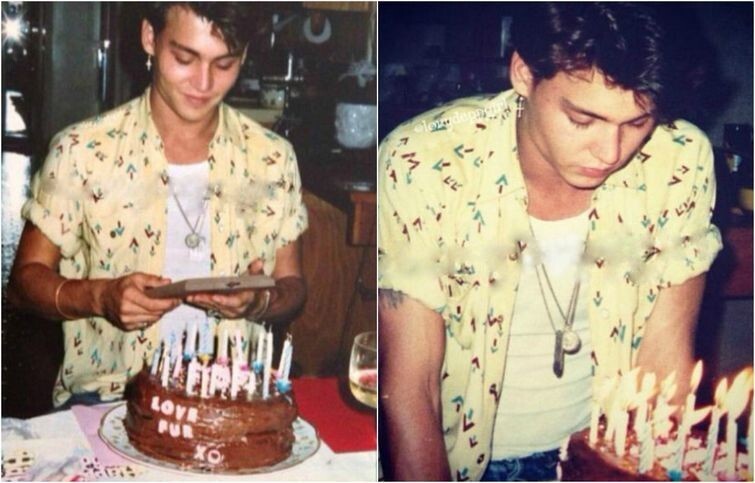 Джонни Депп празднует своё 20-летие, 1983 год  