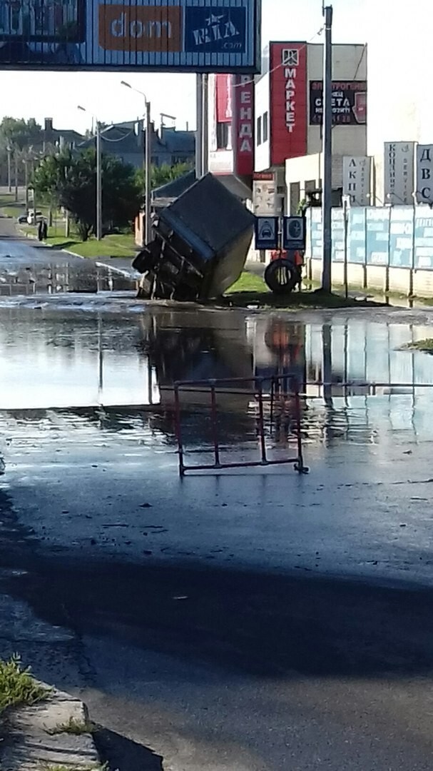 В Харькове "ушла под землю" ГАЗель