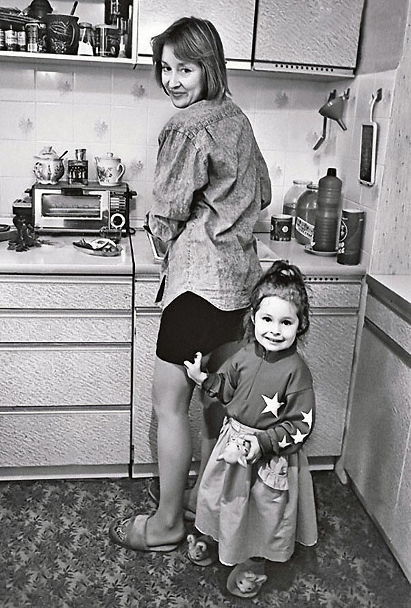 Лариса Удовиченко с дочерью Машей