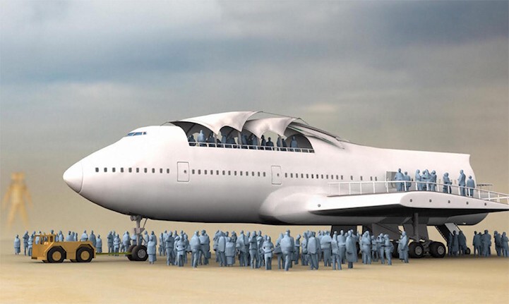 Вторая жизнь старого самолёта Boeing: гигантский арт-автомобиль для фестиваля Burning Man 