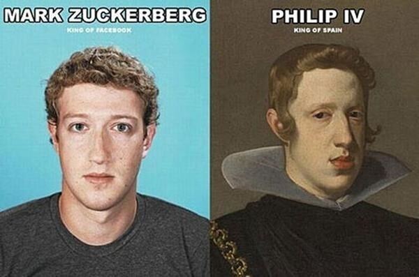 Марк Цукерберг и король Испании Филип IV