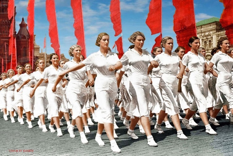 Парад физкультурников на Красной площади, 1937 год
