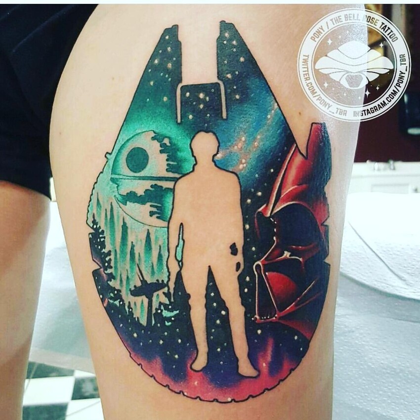 Татуировка поклонника "Звездных войн"