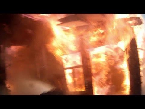 Тушение пожара в частном доме от первого лица 