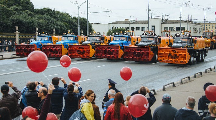 Первый московский парад городской техники