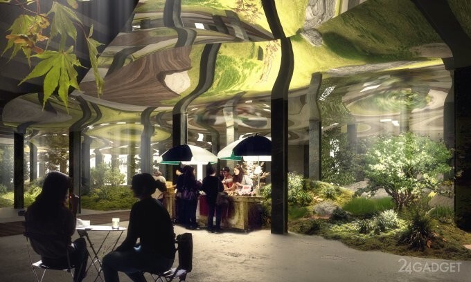 Lowline — подземный парк, освещаемый зеркалами 