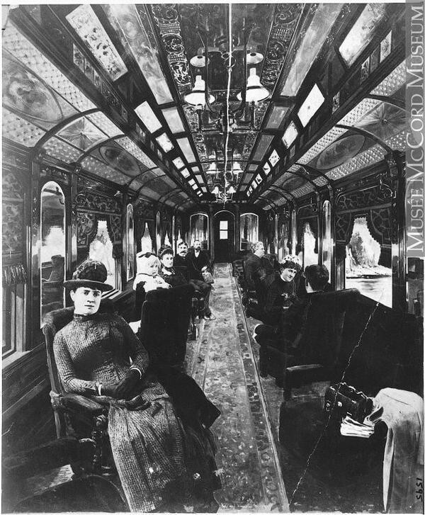 В поезде. XIX век.
