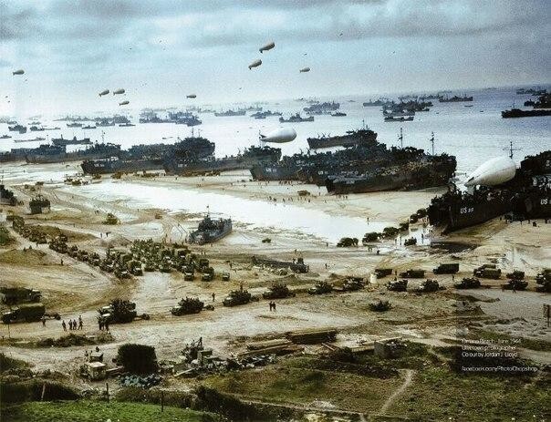 Фото Высадки в Нормандии в 1944 году. Знаменитый «День Д».