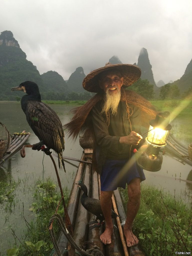 Один рыбак в Китае