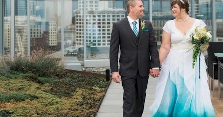 "Градиентные" свадебные платья: последний писк моды
