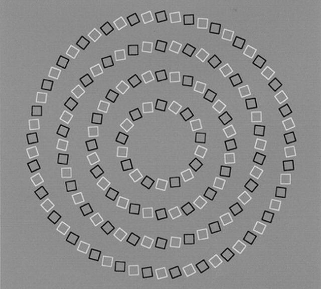 Эти круги на самом деле идеально ровные и не соприкасаются друг с другом – но сможете ли вы разглядеть это через оптическую иллюзию?
