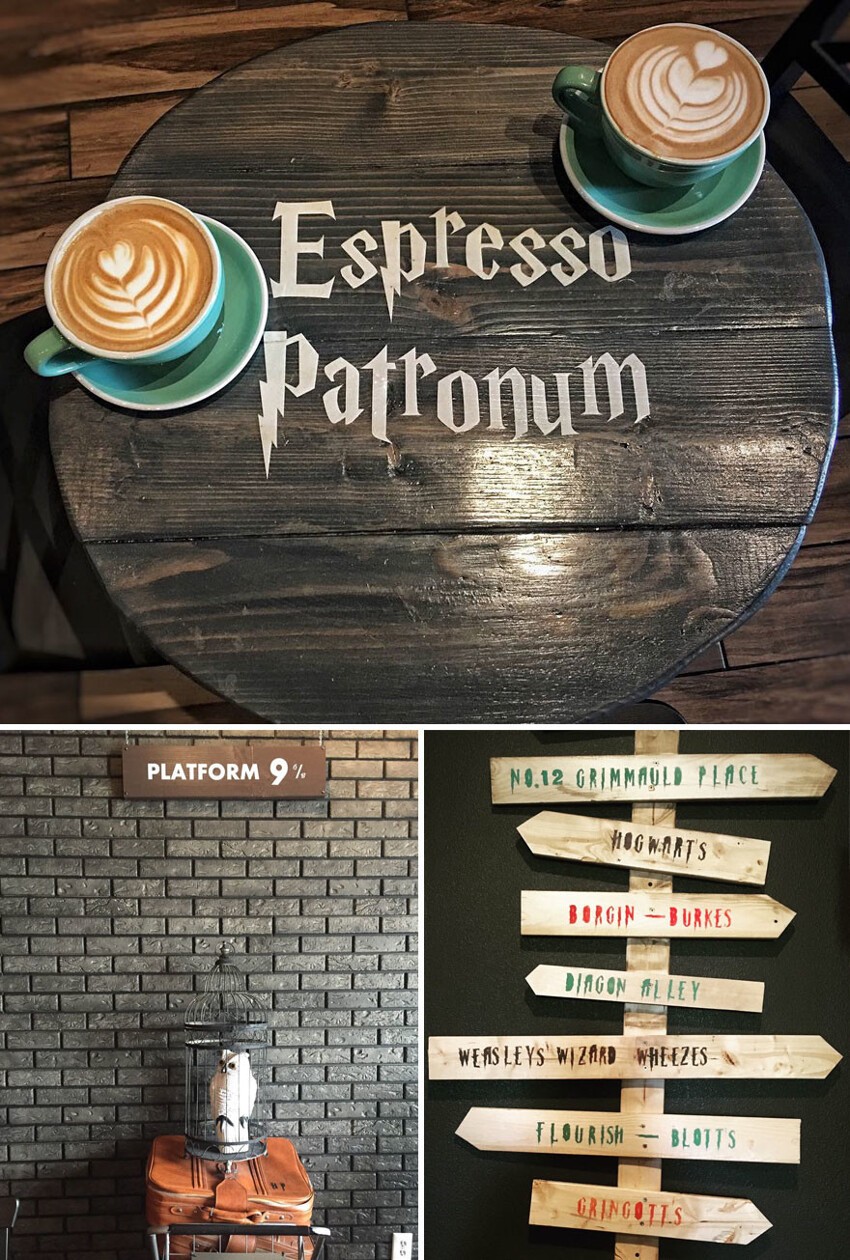 А вот и кафе для поклонников Гарри Поттера, Serious Coffee, Торонто, Канада