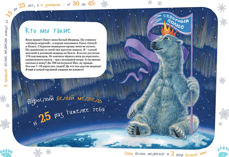 Книжка для детей «Я белый медведь» от Александра Архангельского и Михаила Соловьёва