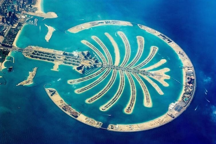 Искусственный остров в форме пальмы