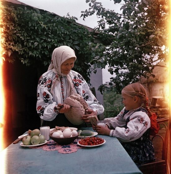Завтрак в украинском селе