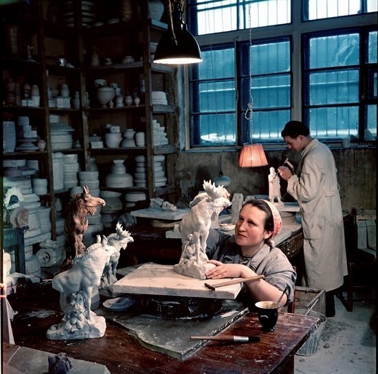 Трудоемкая работа в студии, Москва, 1950