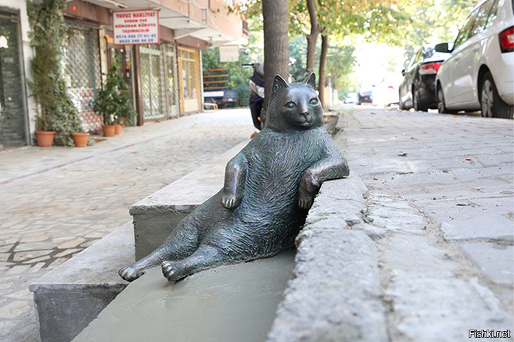 В Стамбуле поставили памятник коту-мему