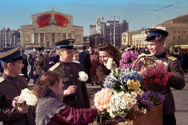 Герои Великой Отечественной войны в цветных фотографиях